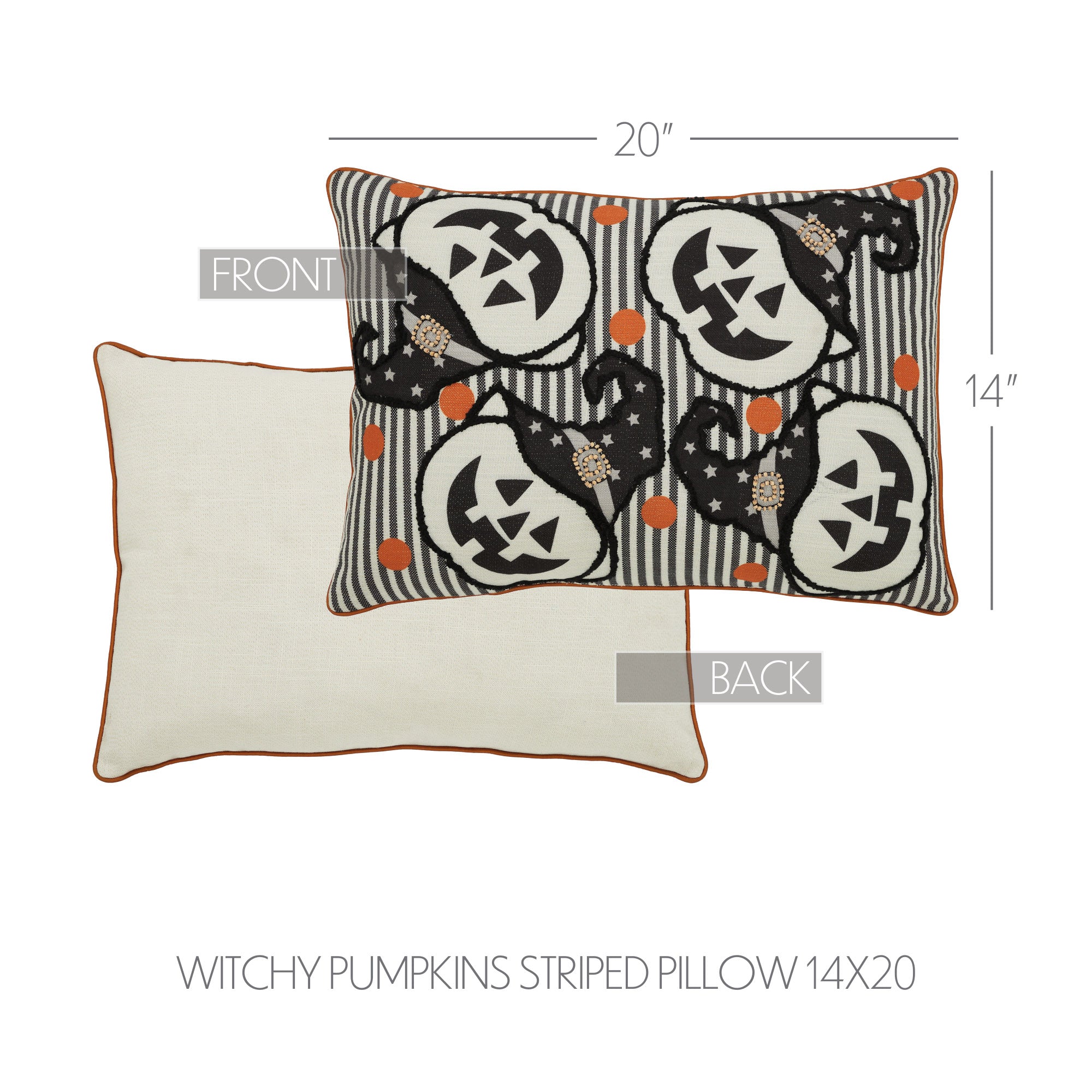 Cozy Jack-O'-Lantern Halloween Accent Pillow – Spooky Vintage Fall Decor