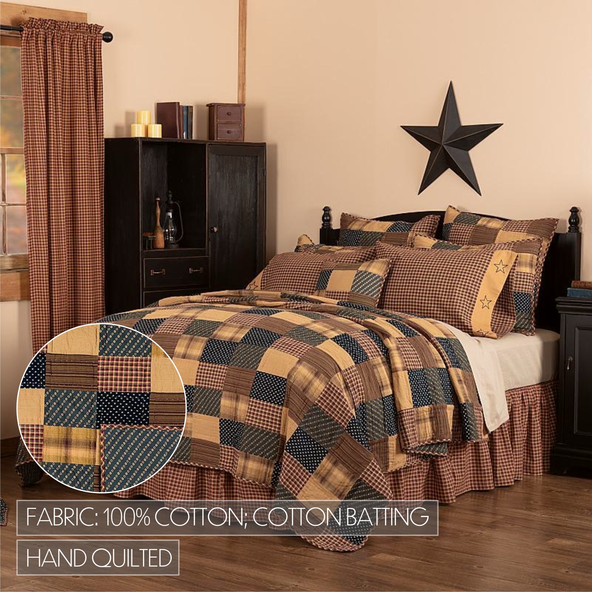 Patriotic Patch Quilted Quilt | Sanctuaries for the Strange VHC Brands
