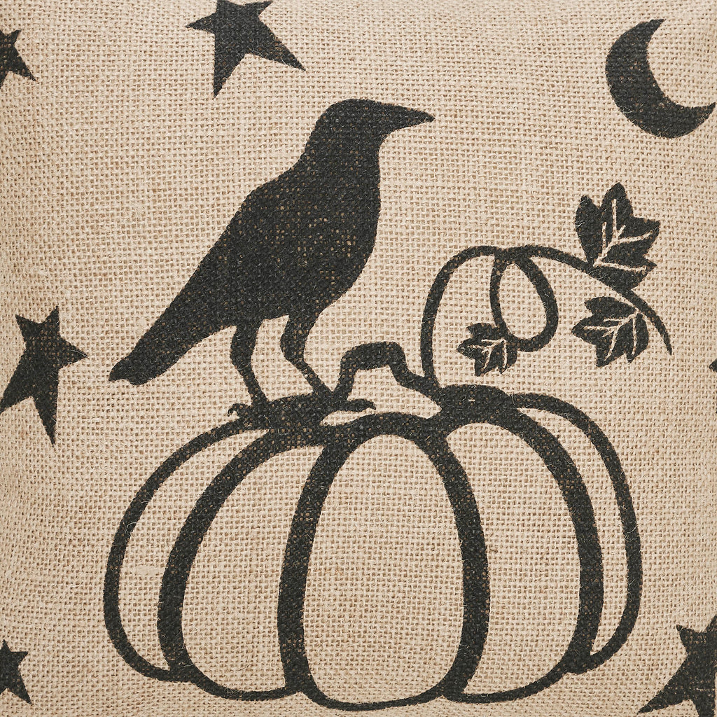 Back view of the neutral woven throw pillow cover with button fabric closure details.