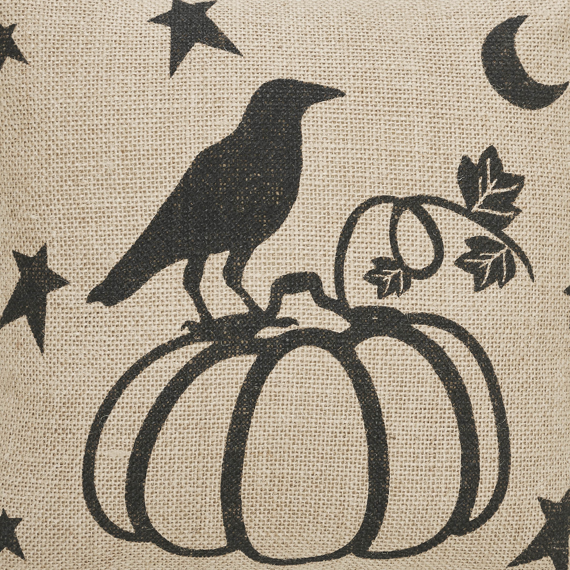 Back view of the neutral woven throw pillow cover with button fabric closure details.