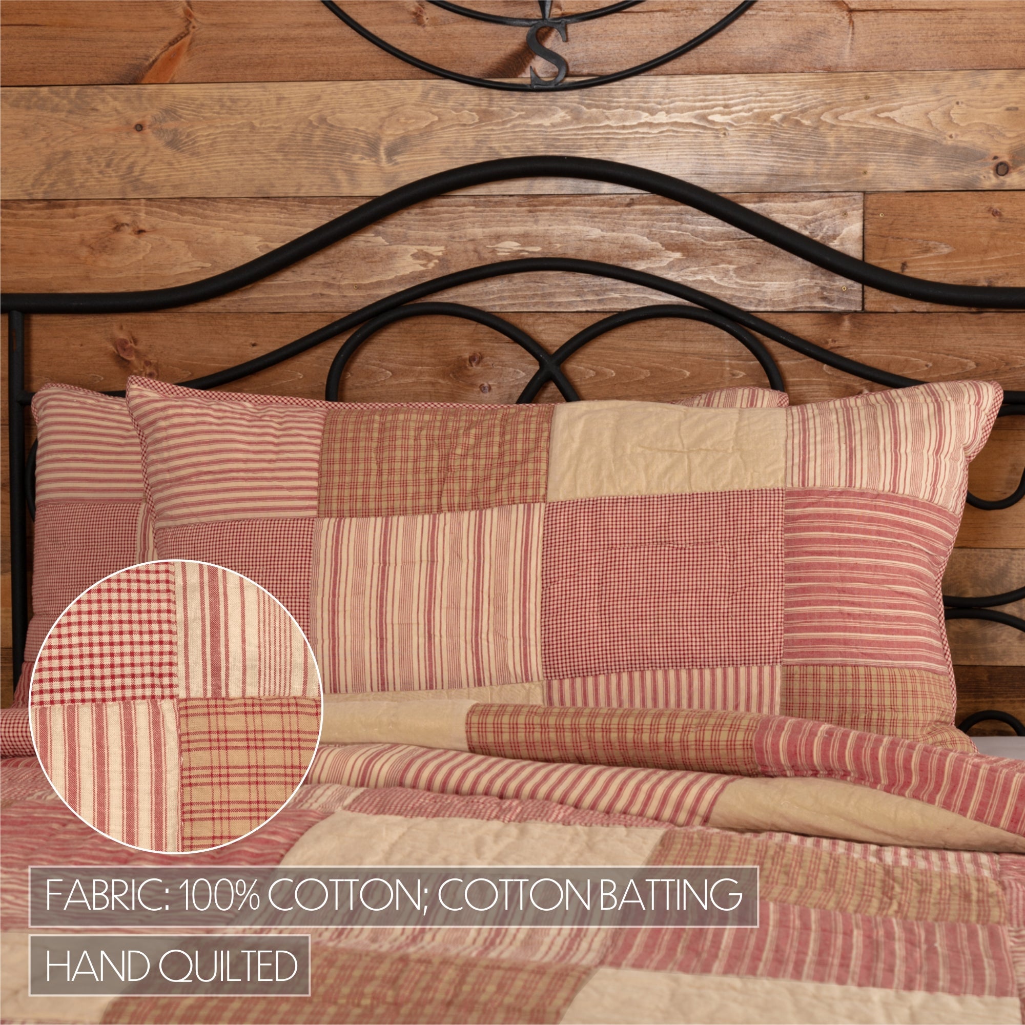 Sawyer Mill Red Patchwork Sham | Sanctuaries for the Strang VHC Brands