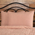 Sawyer Mill Red Ticking Stripe Twin Quilt Coverlet VHC Brands