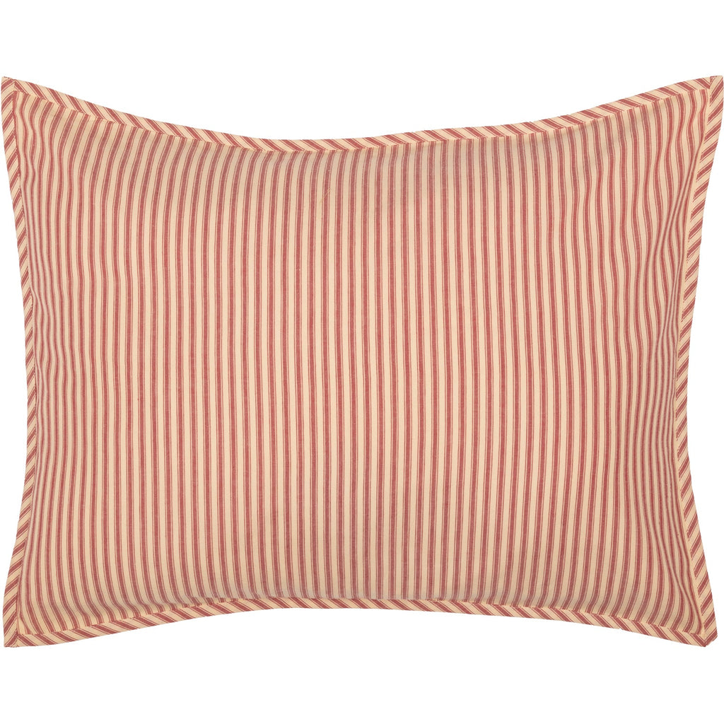 Sawyer Mill Red Ticking Stripe Twin Quilt Coverlet VHC Brands