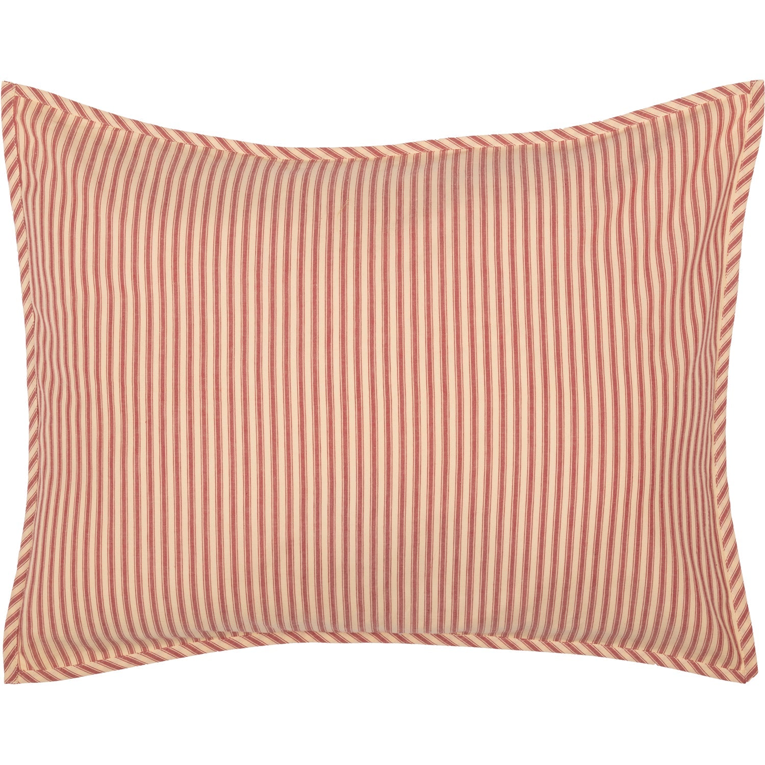 Sawyer Mill Red Ticking Stripe Twin Quilt Coverlet VHC Brands