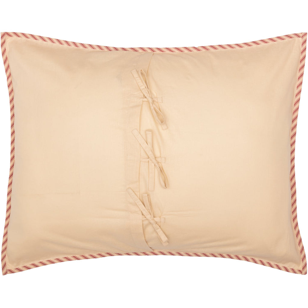 Sawyer Mill Red Ticking Stripe Twin Quilt Coverlet VHC Brands