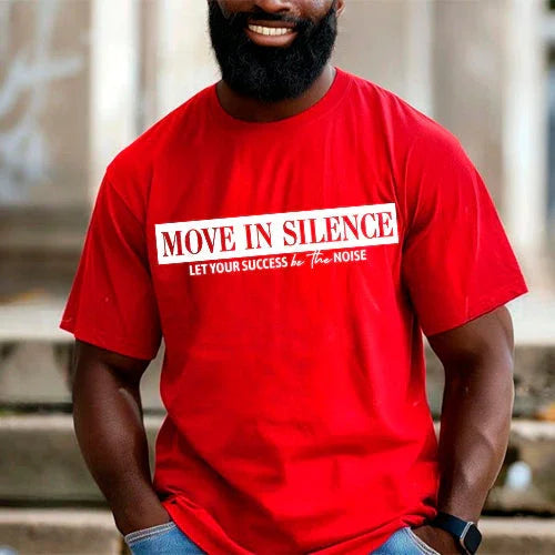 Move in Silence Unisex T-Shirt – Motivational Hustle Tee Adorb Custom Tees
