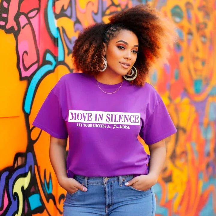 Move in Silence Unisex T-Shirt – Motivational Hustle Tee Adorb Custom Tees