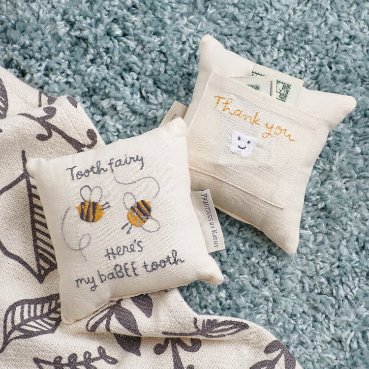 Honeybee "baBEE" Tooth Fairy Pillow by Primitives by Kathy Primitives by Kathy