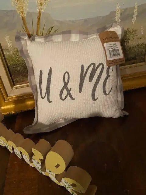 FINDERS KEEPERS U & ME PILLOW VHC Brands