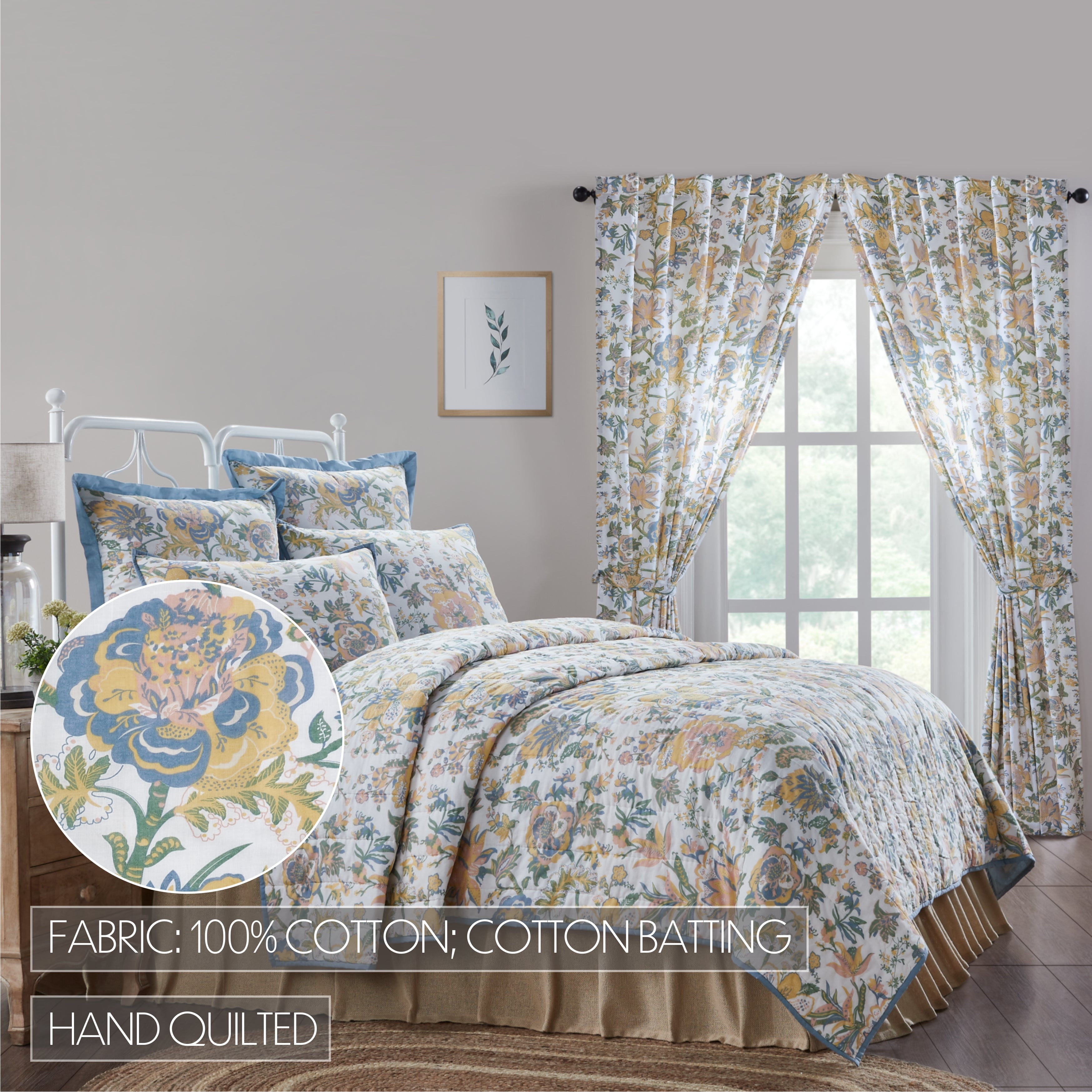 Wilder Vintage Floral Quilt 5pc Bundle